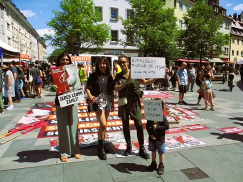 Demo Tierrechte Gruppenbild