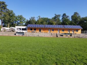 Vereinsheim Sportplatz nach der Sanierung