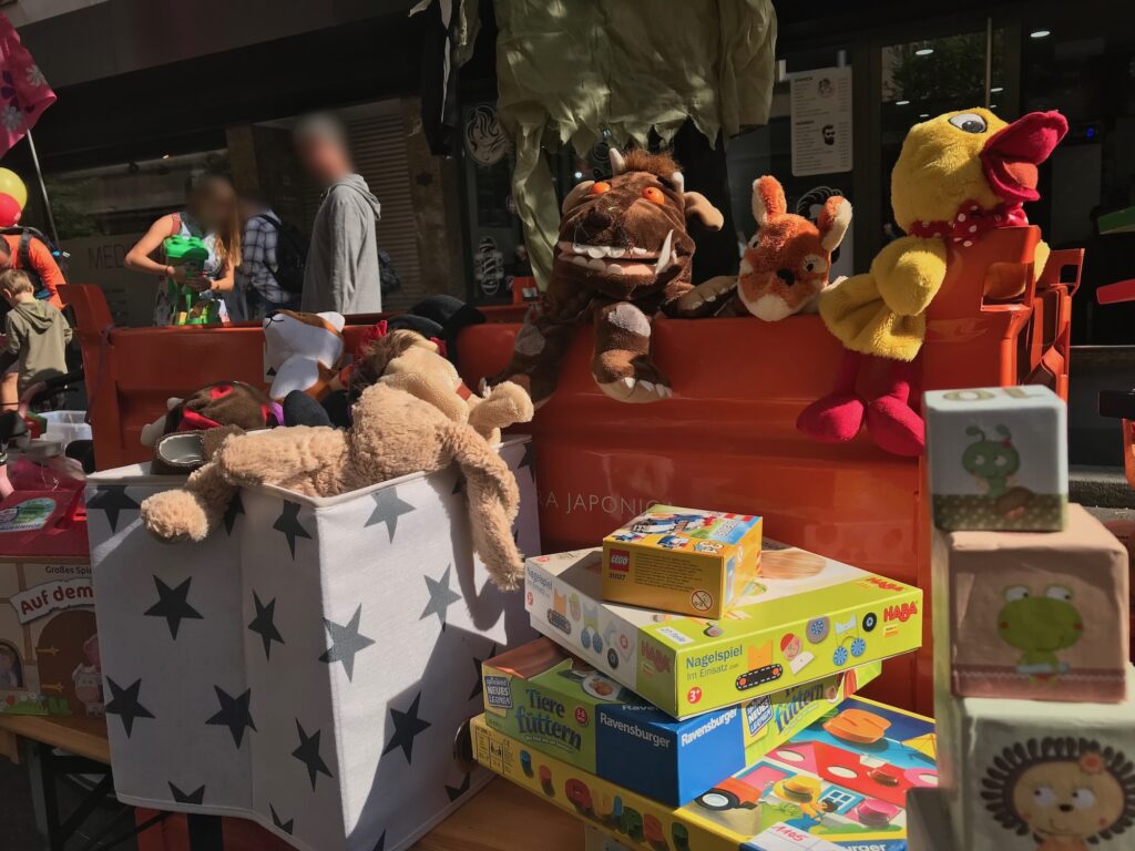 Kinder-Flohmarkt auf dem Würzburger Stadtfest